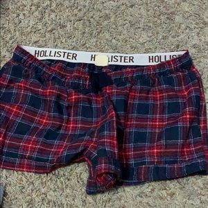 Plaid sleep shorts